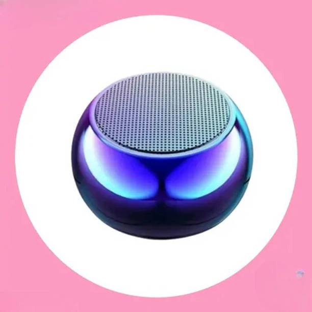 BITWEAVE Matka Wireless Bluetooth Round Speaker 5 W Bluetooth Party Speaker. with Google, Alexa & Siri Assistant Smart Speaker
