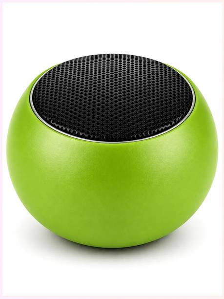 NAMAN Mini Wireless Bluetooth Speaker with Wireless Power Button Controlled with Google, Alexa & Siri Assistant Smart Speaker