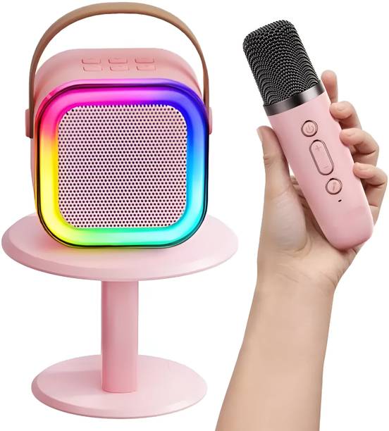 TRUWEL K12 Wireless Bluetooth Speaker With Wireless Mic K12 / s8 5 W Bluetooth Speaker with Google, Alexa & Siri Assistant Smart Speaker