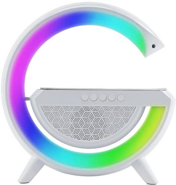 KAMALY RGB Lights Table Lamp Speaker With Wireless Charger with Google Assistant Smart Speaker