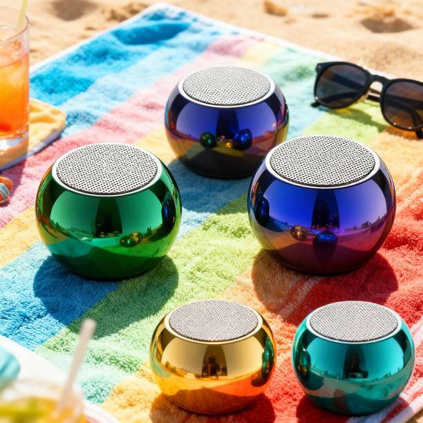 Shivana Mini Bluetooth Speaker, Mini Boost, M4 Wireless Coin Speaker with Google & Siri Assistant Smart Speaker