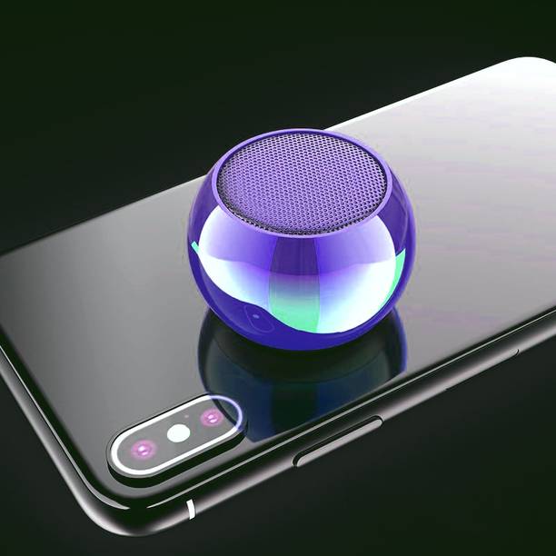 roxfire Bluetooth Speaker 4D Mini Electroplating Round Steel Speaker with Google, Alexa & Siri Assistant Smart Speaker