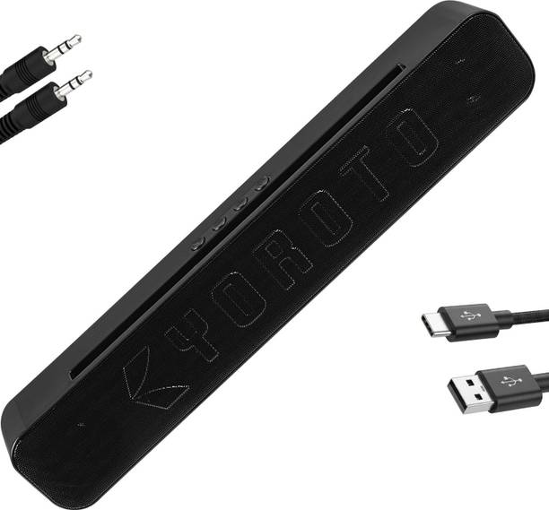 YOROTO Wireless Superior Sound bar with Ear Shaking Bass and Immersive Surround Sound 20 W Bluetooth Soundbar