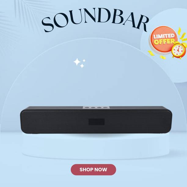 FRONY 20W Bluetooth Soundbar with 4 Hours Wireless PlayTime Bluetooth Speakers1f456 20 W Bluetooth Soundbar