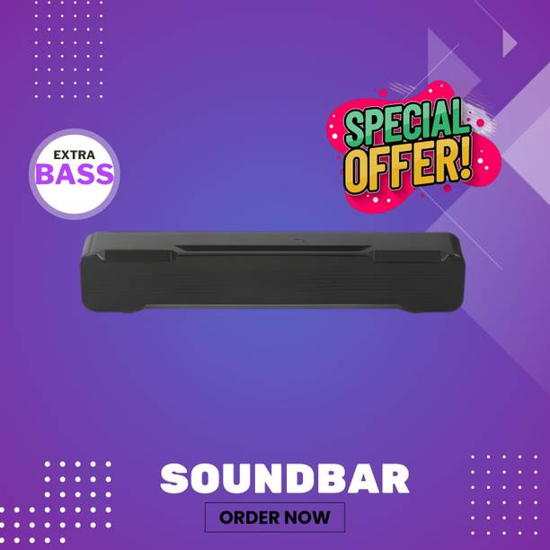 GUGGU Bluetooth Soundbar Speaker With 12H Playback HD Stereo for Phone/PC/TV/Laptop276 20 W Bluetooth Soundbar