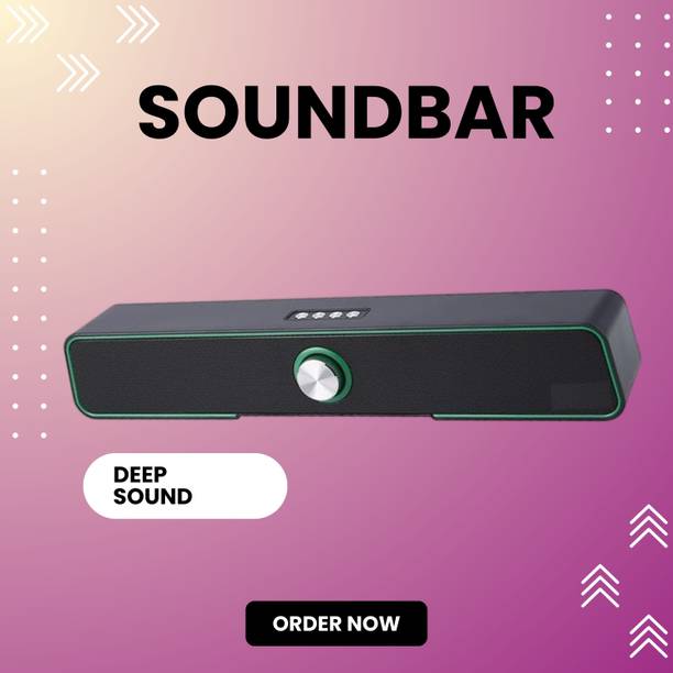 GUGGU 10W Bluetooth Soundbar with 4 Hours Wireless Playback Bluetooth SpeakersER97 10 W Bluetooth Soundbar