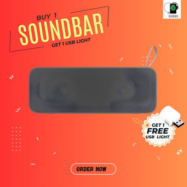 GUGGU 20W Bluetooth Soundbar with 6 Hours Wireless Playback Bluetooth SpeakersOL17 20 W Bluetooth Soundbar