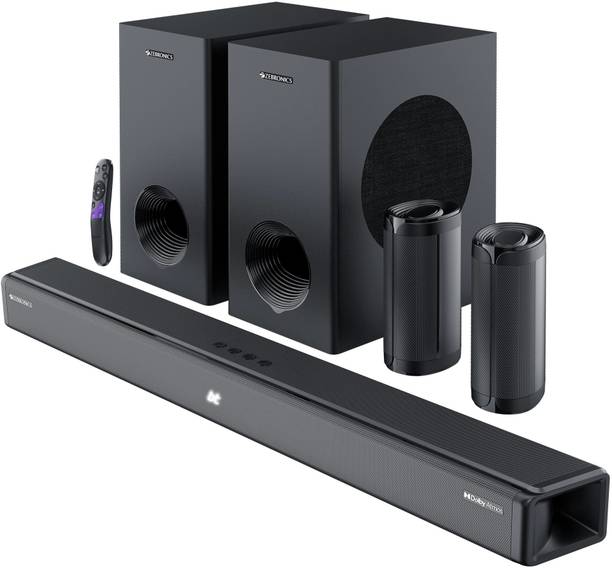 ZEBRONICS Juke Bar 9775 (Zeb-SBSPK C9),650W, 5.2.2 Surround, BTv5.3, Dolby Atmos 650 W Bluetooth Soundbar