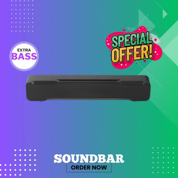 Clairbell Bluetooth Soundbar Speaker With 12H Playback HD Stereo for Phone/PC/TV/Laptop464 20 W Bluetooth Soundbar