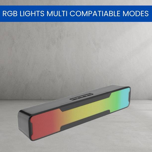 FRONY Megabar (PORTABLE HOME TV SOUNDBAR) Dynamic Thunder Sound With RGB LightQH168 20 W Bluetooth Soundbar