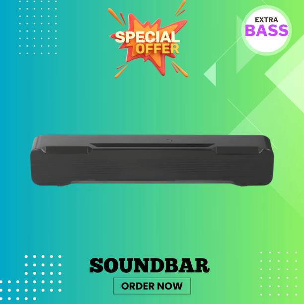 Clairbell Bluetooth Soundbar Speaker With 12H Playback HD Stereo for Phone/PC/TV/Laptop185 20 W Bluetooth Soundbar