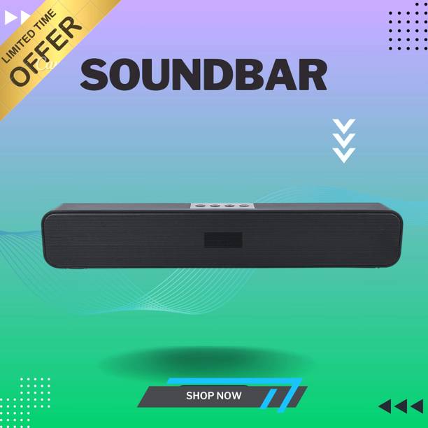 GUGGU 20W Bluetooth Soundbar with 4 Hours Wireless PlayTime Bluetooth Speakerso0174 20 W Bluetooth Soundbar