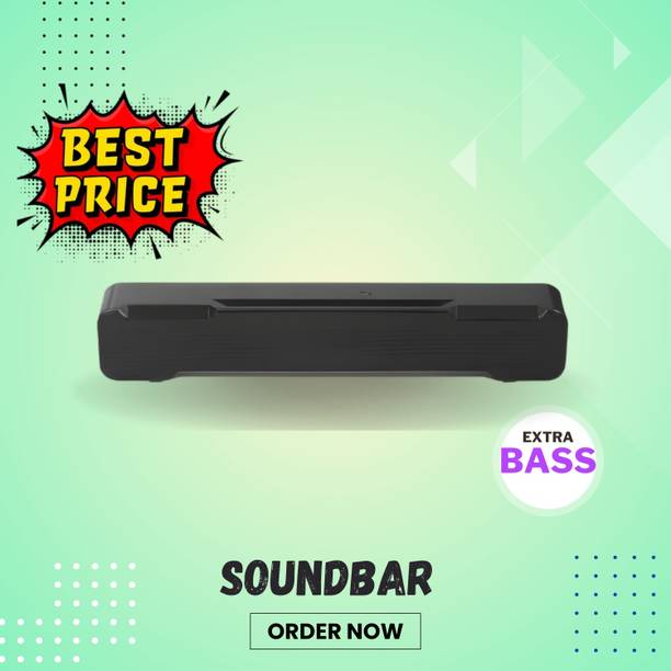 GUGGU Bluetooth Soundbar Speaker With 12H Playback HD Stereo for Phone/PC/TV/Laptop291 20 W Bluetooth Soundbar