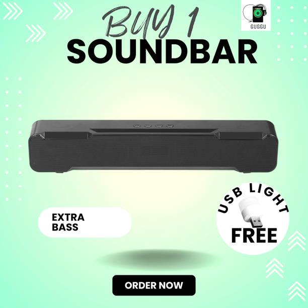SYARA 20W Bluetooth Soundbar with 4 Hours Wireless Playback Bluetooth SpeakersRT180 20 W Bluetooth Soundbar