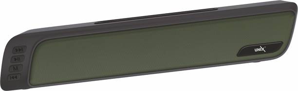 Unix Bluetooth Speaker 5.0 Soundbar with 10W RMS,1200mAh Battery, Upto 6 Hrs Playtime 10 W Bluetooth Soundbar