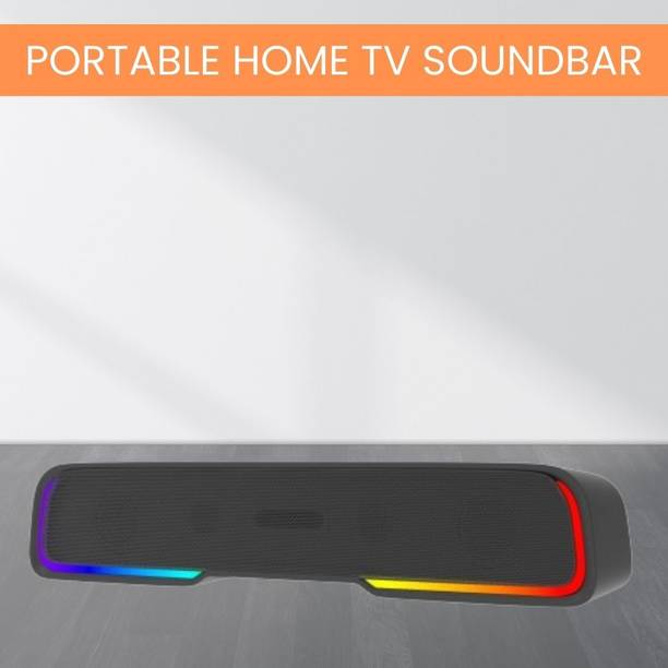 SACRO Audio Bar (PORTABLE HOME THEATER SOUNDBAR) Dynamic Thunder Sound & RGB LightS329 25 W Bluetooth Soundbar
