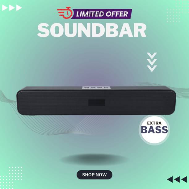 FRONY 20W Bluetooth Soundbar with 4 Hours Wireless PlayTime Bluetooth Speakers1f374 20 W Bluetooth Soundbar