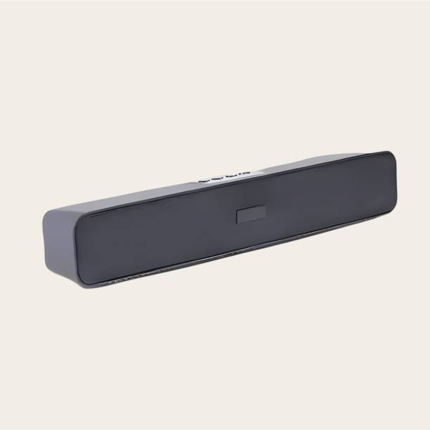 house of common Upto 6 Hrs Music Time* Enhanced Bass Speakers, Crisp Sound Soundbar_TJ 10 W Bluetooth Soundbar