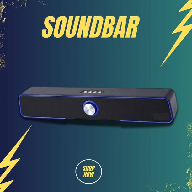 GUGGU 10W Bluetooth Soundbar with 4 Hours Wireless Playback Bluetooth SpeakersER407 10 W Bluetooth Soundbar