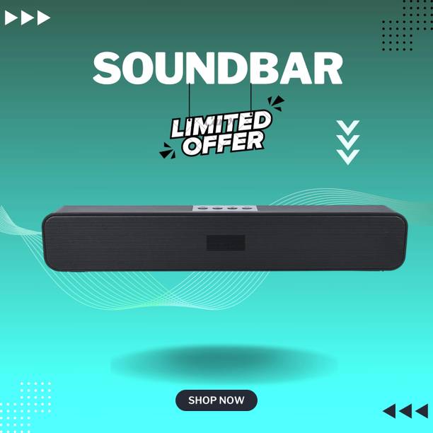 Clairbell 20W Bluetooth Soundbar with 4 Hours Wireless ...
