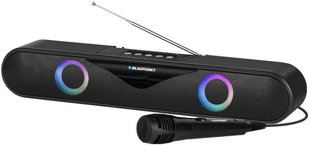 Blaupunkt SBA20 Koncert with 2000 mAh Battery,Karaoke Ready with party RGB Lights 20 W Bluetooth Soundbar