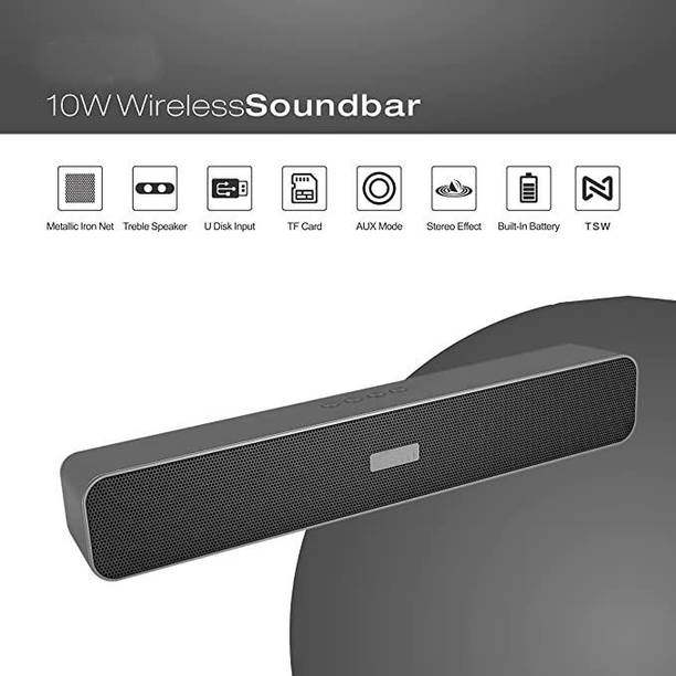 ZWOLLEX 2023 Powerful Bass 10 W Bluetooth Soundbar