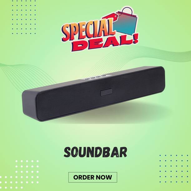 Clairbell Bluetooth Soundbar Speaker 12Hrs Playback, HD Stereo for Phone/PC/TV/Laptopi161 20 W Bluetooth Soundbar