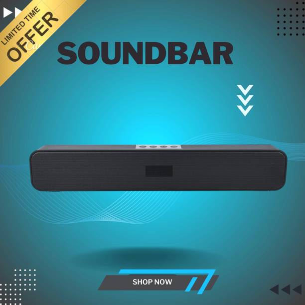 GUGGU 20W Bluetooth Soundbar with 4 Hours Wireless PlayTime Bluetooth Speakerso0172 20 W Bluetooth Soundbar