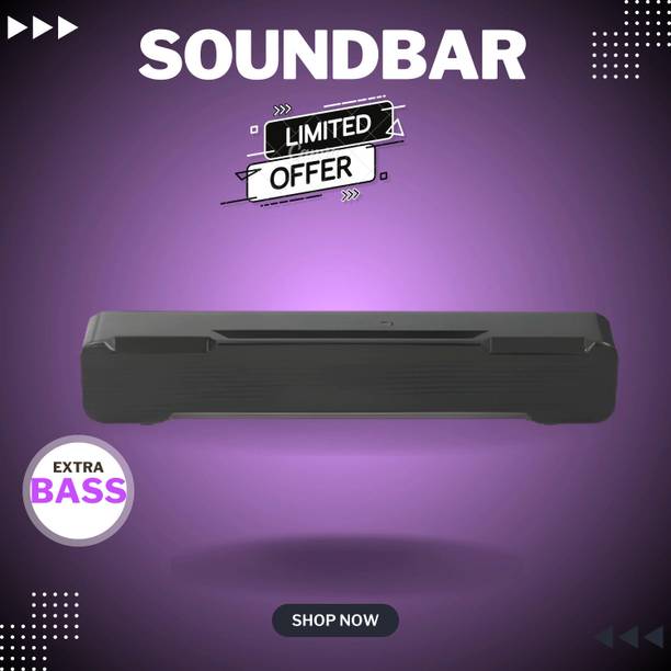 Clairbell Bluetooth Soundbar Speaker With 12H Playback HD Stereo for Phone/PC/TV/Laptop143 20 W Bluetooth Soundbar