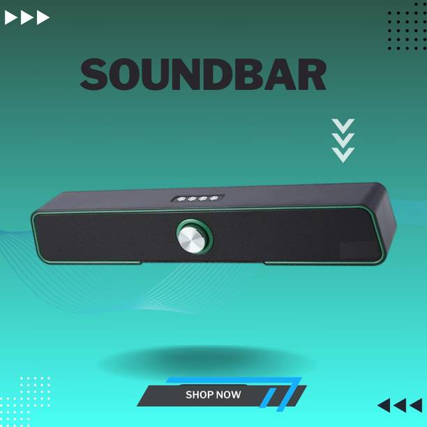 GUGGU 10W Bluetooth Soundbar with 4 Hours Wireless Playback Bluetooth SpeakersER82 10 W Bluetooth Soundbar