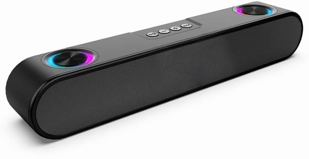 VOIZO Portable Bluetooth Soundbar 10W with High Bass, RGB Light & Type-C fast charging 10 W Bluetooth Soundbar