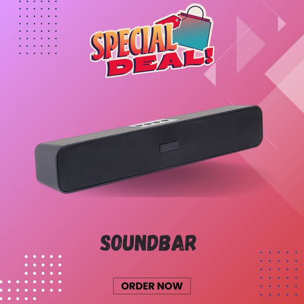 Clairbell Bluetooth Soundbar Speaker 12Hrs Playback, HD Stereo for Phone/PC/TV/Laptopi1 20 W Bluetooth Soundbar