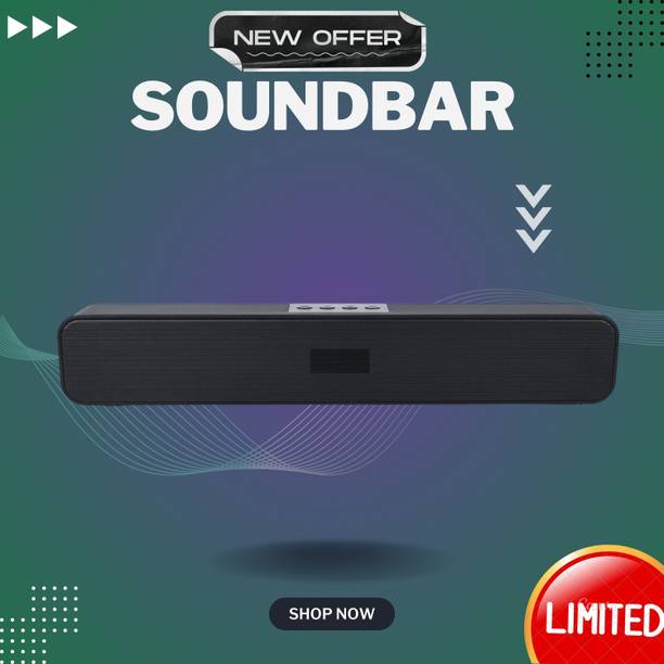 GUGGU 20W Bluetooth Soundbar with 4 Hours Wireless PlayTime Bluetooth Speakerso0287 20 W Bluetooth Soundbar