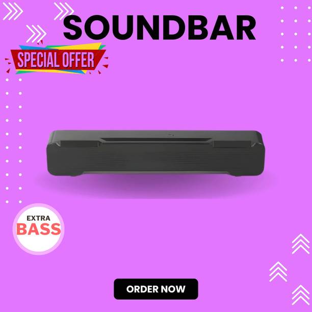 Clairbell Bluetooth Soundbar Speaker With 12H Playback HD Stereo for Phone/PC/TV/Laptop245 20 W Bluetooth Soundbar