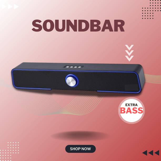 GUGGU 10W Bluetooth Soundbar with 4 Hours Wireless Playback Bluetooth SpeakersER409 10 W Bluetooth Soundbar