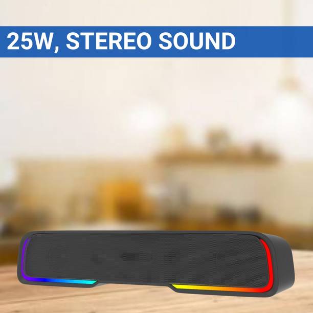 SACRO Audio Bar (PORTABLE HOME TV SOUNDBAR) Dynamic Thunder Sound 2400mAh BatteryAW433 25 W Bluetooth Soundbar