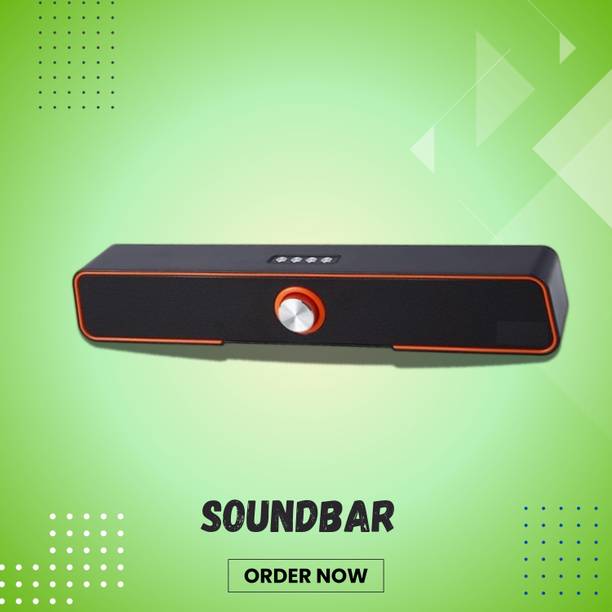 GUGGU 10W Bluetooth Soundbar with 4 Hours Wireless Playback Bluetooth SpeakersER491 10 W Bluetooth Soundbar