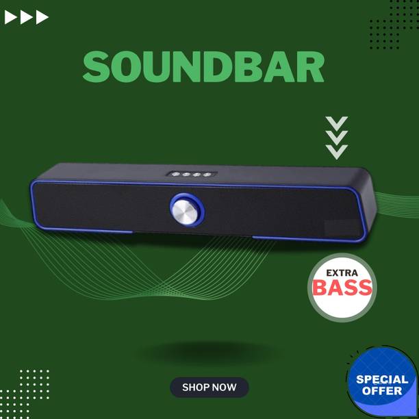 GUGGU 10W Bluetooth Soundbar with 4 Hours Wireless Playback Bluetooth SpeakersER506 10 W Bluetooth Soundbar