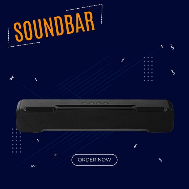 GUGGU 20W Bluetooth Soundbar with 4 Hours Wireless Playback Bluetooth Speakers5DX96 20 W Bluetooth Soundbar