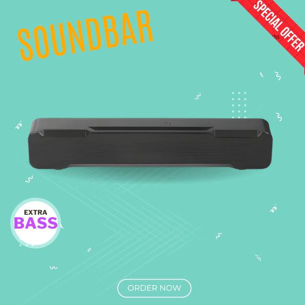Clairbell Bluetooth Soundbar Speaker With 12H Playback HD Stereo for Phone/PC/TV/Laptop97 20 W Bluetooth Soundbar