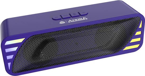 Aroma Rock 10W Upto 12 Hrs Music time*,Dynamic RGB Lights,Dynamic Drivers,Heavy Bass 10 W Bluetooth Soundbar