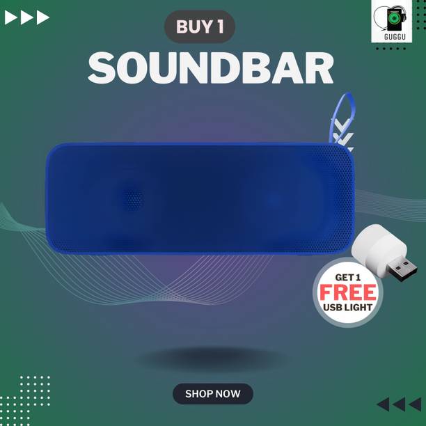 GUGGU 20W Bluetooth Soundbar with 6 Hours Wireless Playback Bluetooth SpeakersOL212 20 W Bluetooth Soundbar