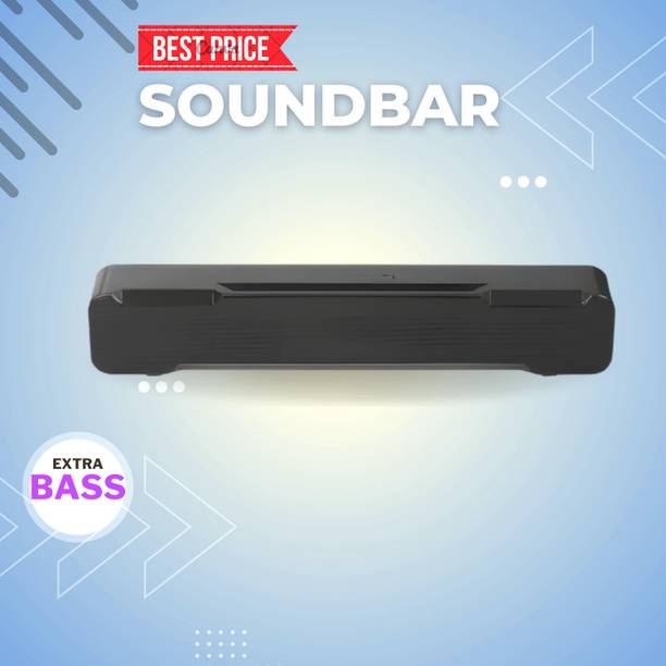 GUGGU Bluetooth Soundbar Speaker With 12H Playback HD Stereo for Phone/PC/TV/Laptop44 20 W Bluetooth Soundbar