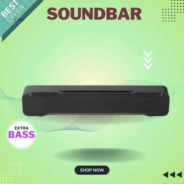 Clairbell Bluetooth Soundbar Speaker With 12H Playback HD Stereo for Phone/PC/TV/Laptop351 20 W Bluetooth Soundbar