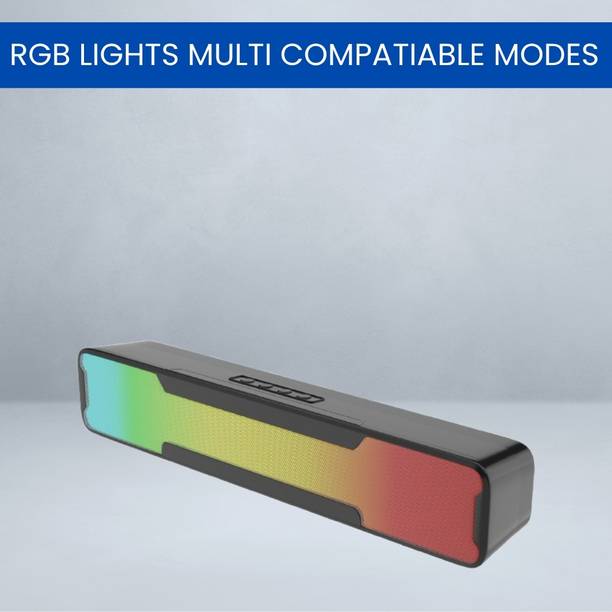 FRONY Megabar (PORTABLE HOME TV SOUNDBAR) Dynamic Thunder Sound With RGB LightQK82 20 W Bluetooth Soundbar
