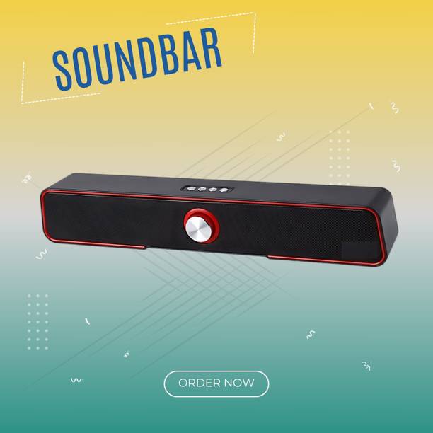 GUGGU 10W Bluetooth Soundbar with 4 Hours Wireless Playback Bluetooth SpeakersER147 10 W Bluetooth Soundbar
