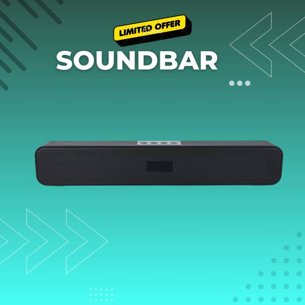 GUGGU 20W Bluetooth Soundbar with 4 Hours Wireless Play...