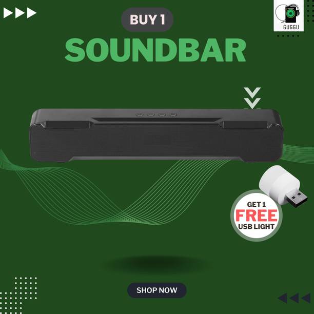 GUGGU 20W Bluetooth Soundbar with 4 Hours Wireless Playback Bluetooth SpeakersYU403 20 W Bluetooth Soundbar