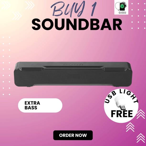FRONY 20W Bluetooth Soundbar with 4 Hours Wireless Playback Bluetooth SpeakersPA197 20 W Bluetooth Soundbar