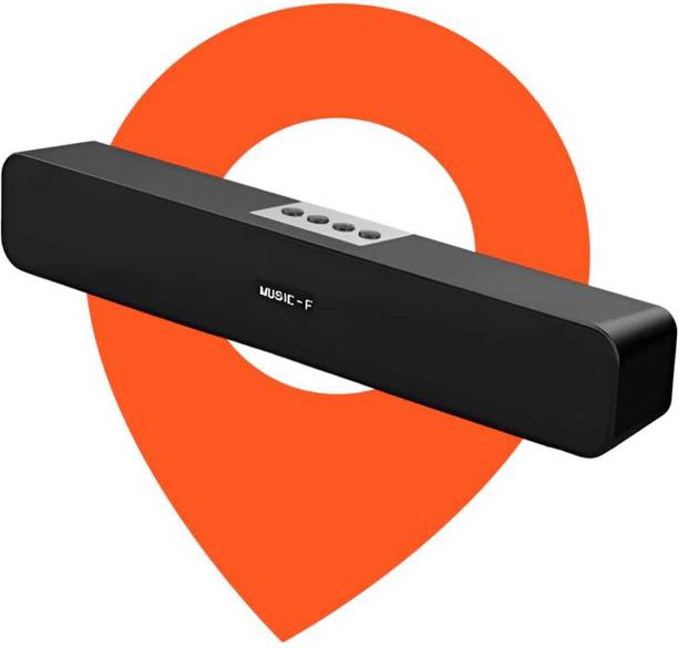 Bxeno Powerful Bass, MicroSD Card Slot, AUX Input, USB Support 10 W Bluetooth Soundbar